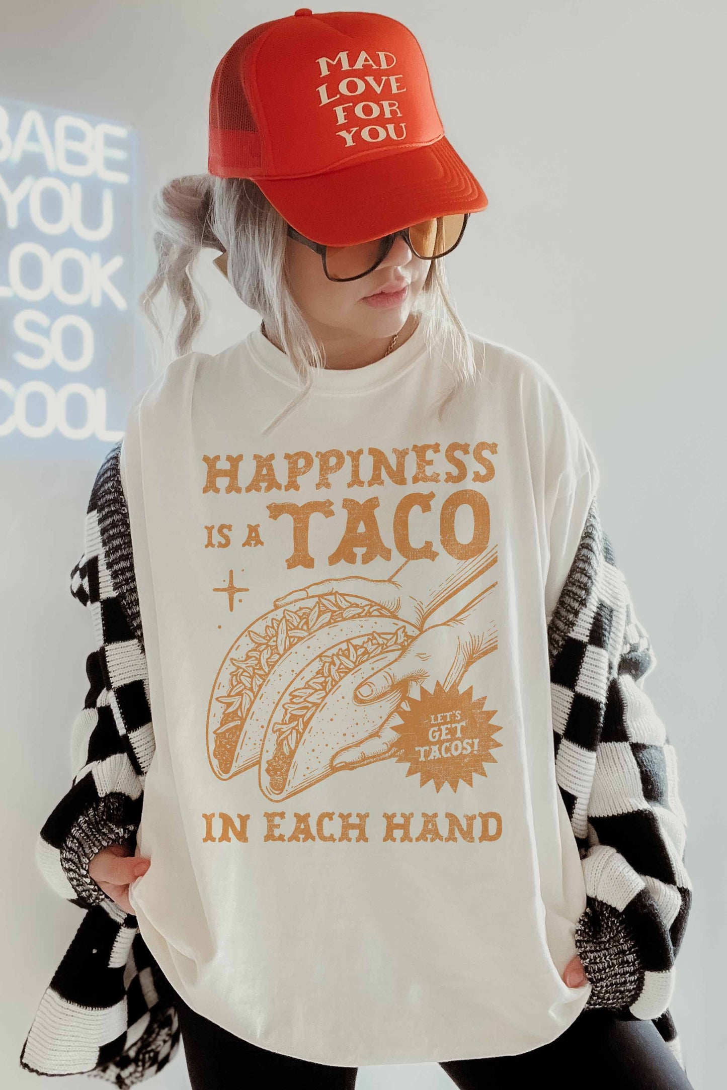 J18 Happiness is Tacos Graphic Tee