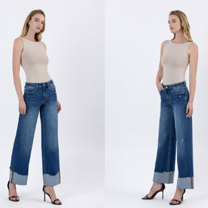 I7 Vervet High Rise Baggy Wide Cuffed