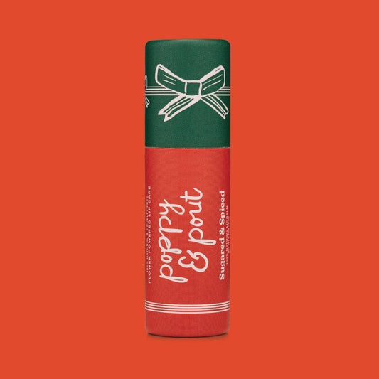 Poppy and Pout Limited Edition Lip Balm Holiday Sugared & Spiced