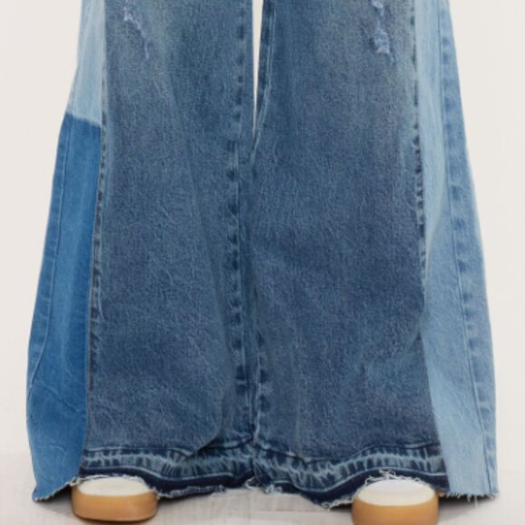 101 | KanCan Wide Leg Jeans Medium Wash Women’s Denim Pants High Rise