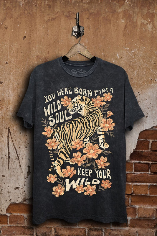 102 | Born To Be Wild Soul Tiger Graphic Tee