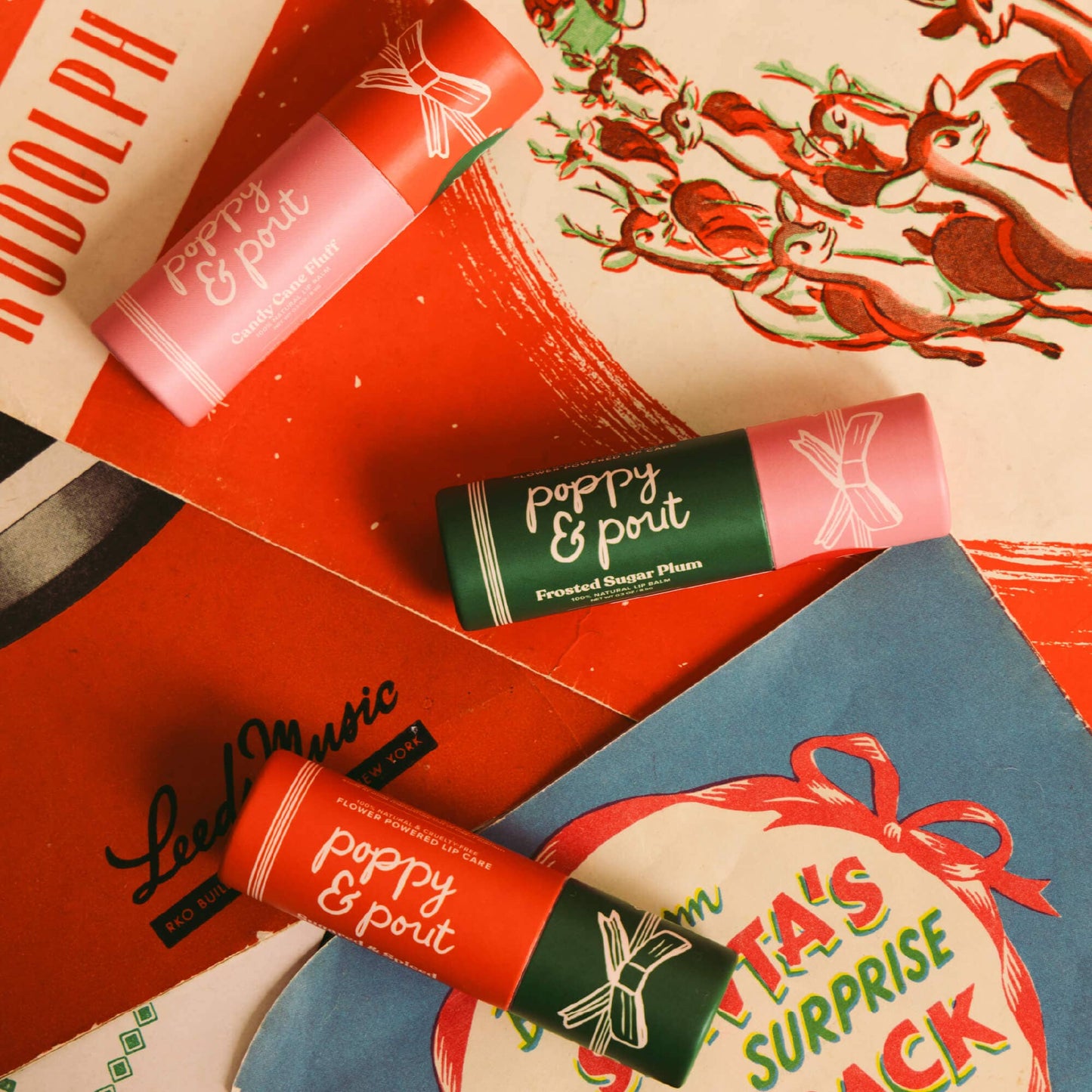 Poppy and Pout Limited Edition Lip Balm Holiday Sugared & Spiced