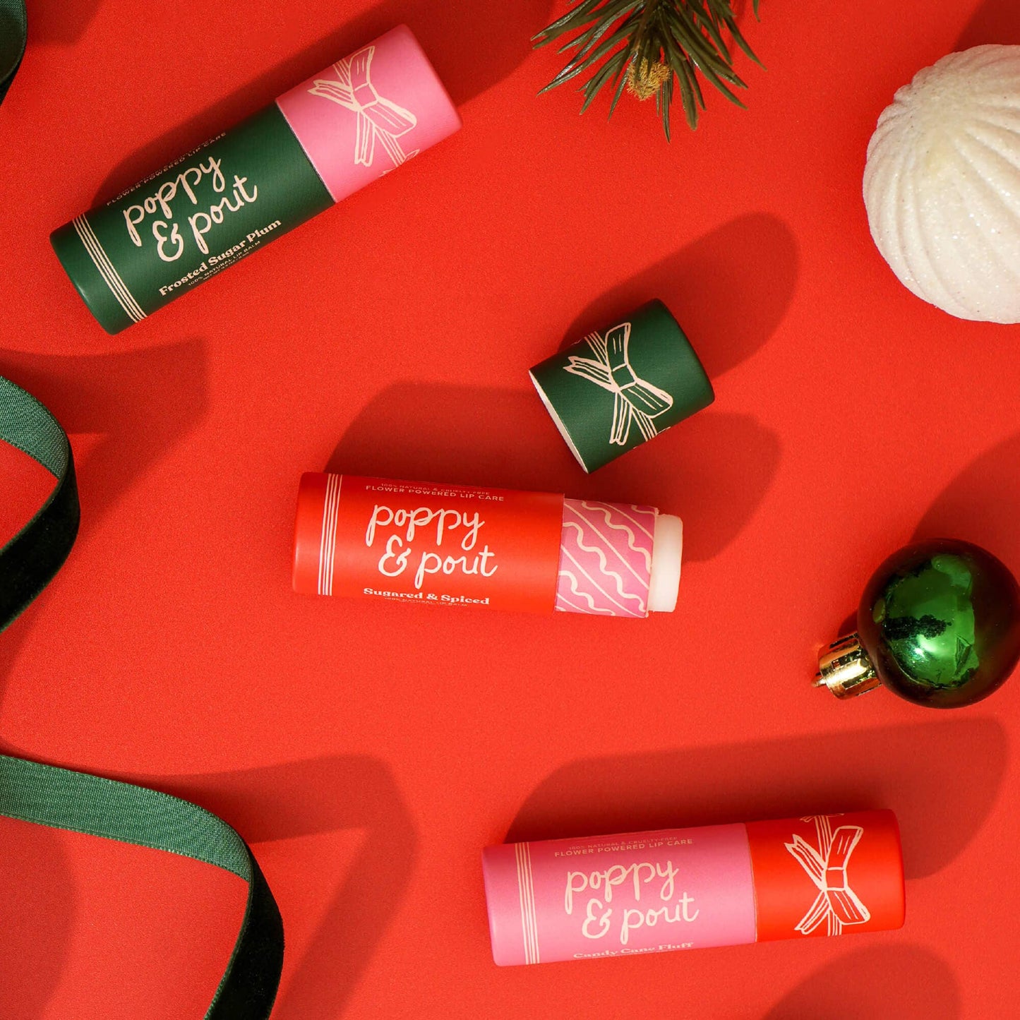 Poppy and Pout Limited Edition Lip Balm Holiday Sugared & Spiced