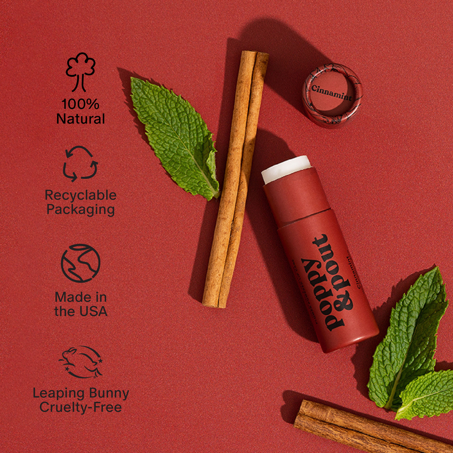 Poppy and Pout Lip Care Duo, Cinnamint