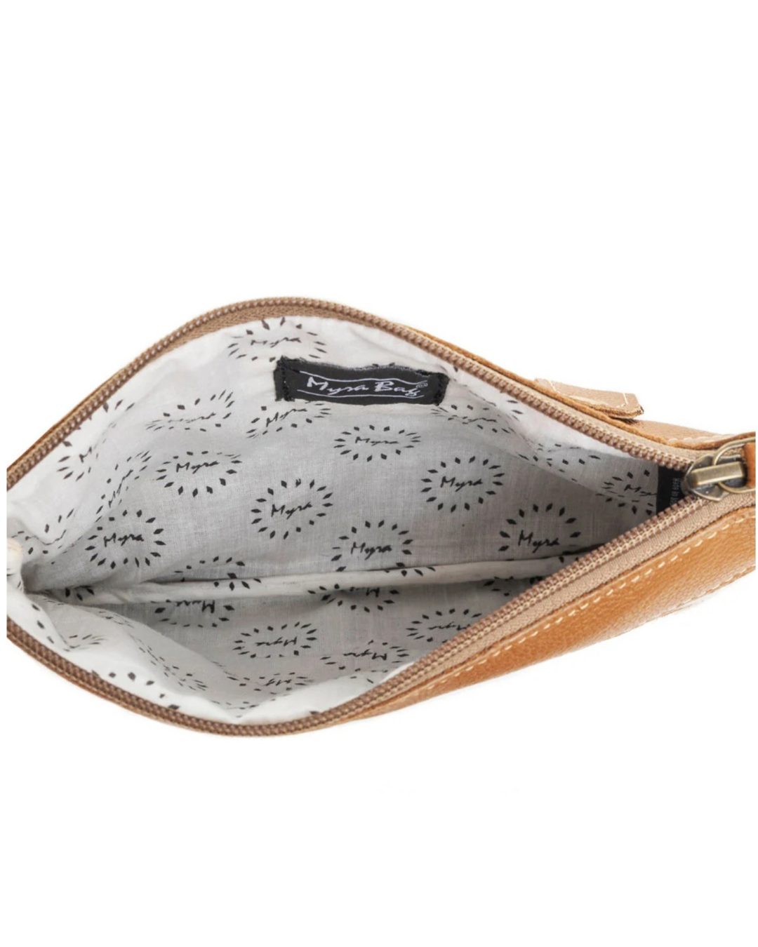 Myra Bag | Eye of the Goddess | Leather Hairon Crossbody Bag in Caramel