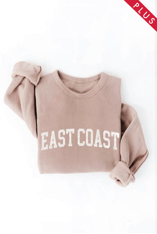 J21 East Coast Graphic Sweatshirt Plus Tan