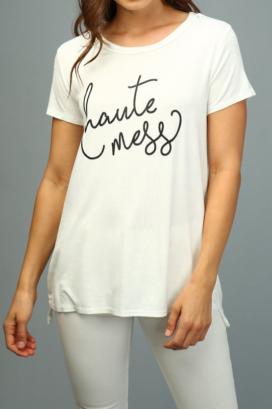 J7 Haute Mess White Tee