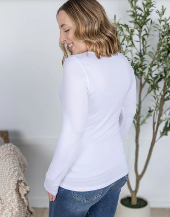 I15 Scoop Neck Alyssa Long Sleeve Plus