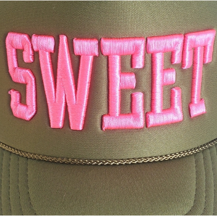 SWEET Besties Collection Mesh Back Foam Front Trucker Hat