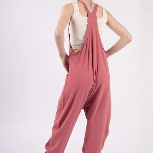 H26 Jumpsuit Slouchy Mauve Women’s Casual Lounge Wear