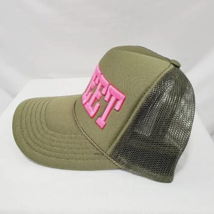 SWEET Besties Collection Mesh Back Foam Front Trucker Hat
