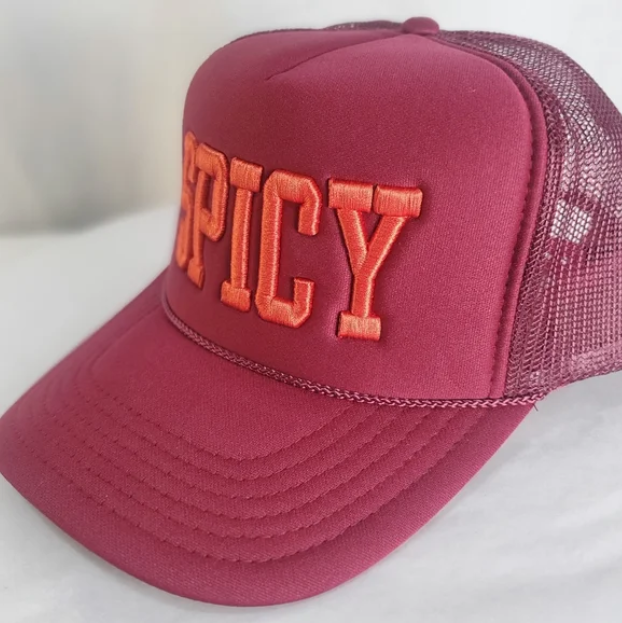 SPICY Besties Collection Mesh Back Trucker Ball Cap Hat Unisex Casual Outdoor