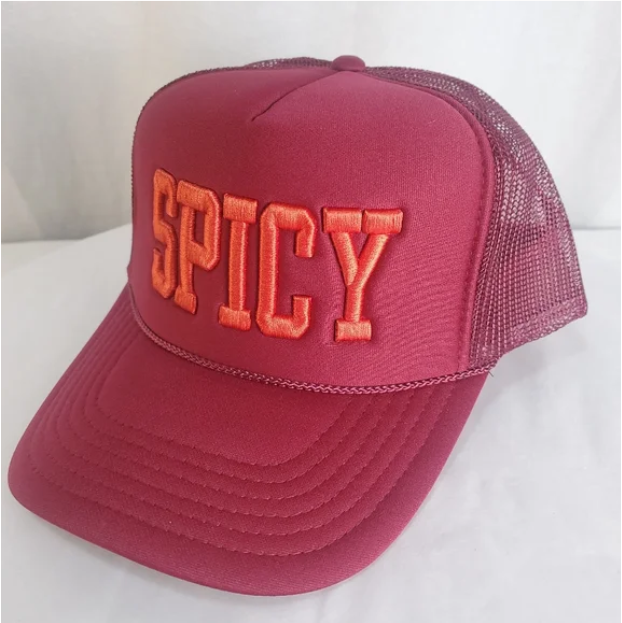 SPICY Besties Collection Mesh Back Trucker Ball Cap Hat Unisex Casual Outdoor