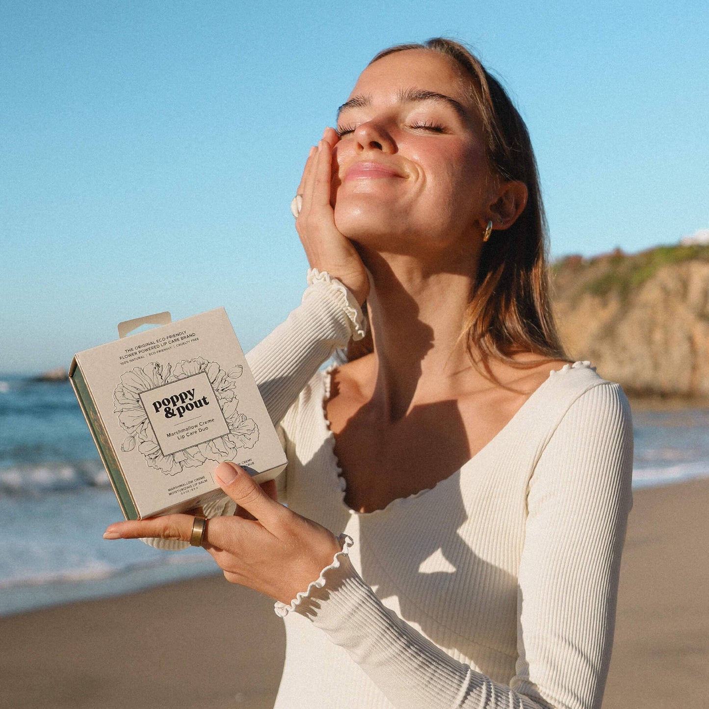 Poppy and Pout Lip Care Duo, Marshmallow Creme