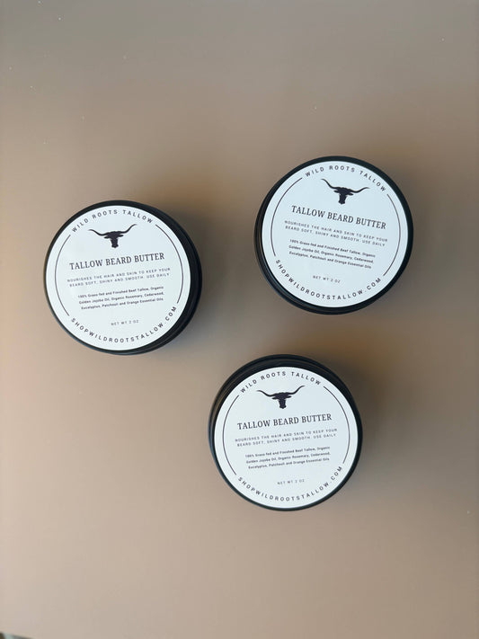 Tallow Beard Balm + Daily Face Moisturizer