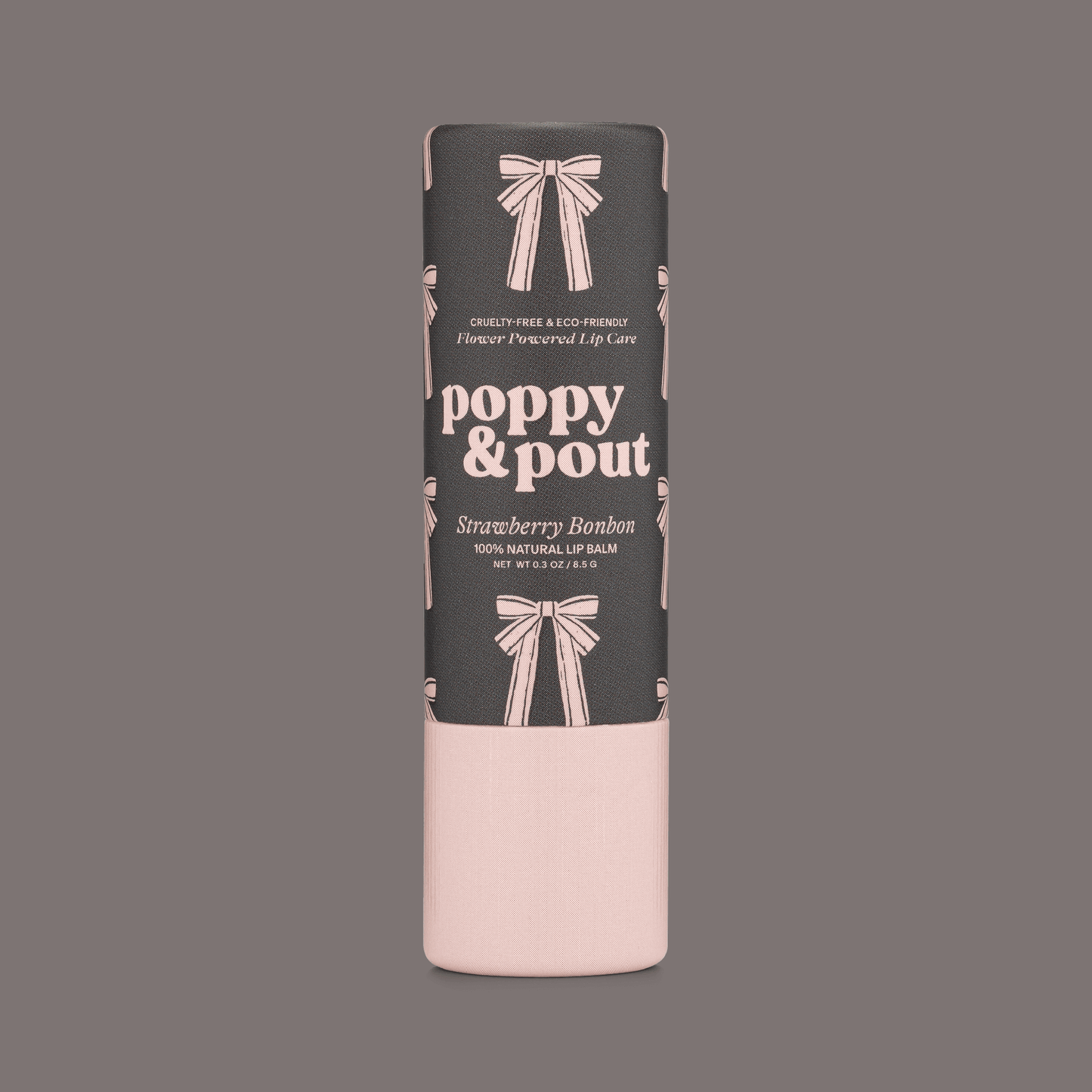 Poppy and Pout Lip Balm, Coquette Strawberry Bonbon
