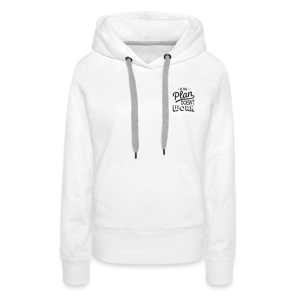 Change the Plan, Hoodie - white