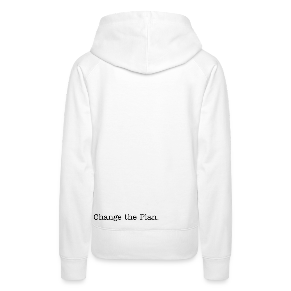 Change the Plan, Hoodie - white