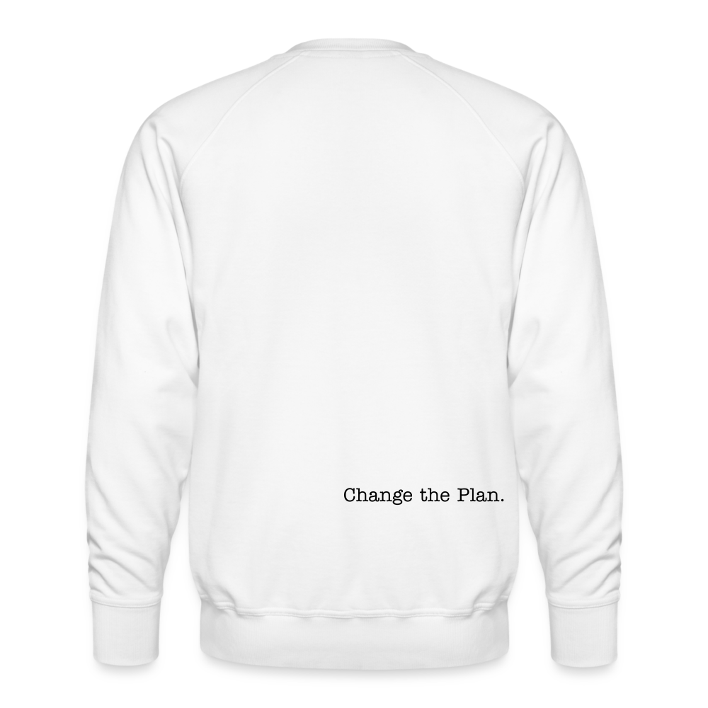 Change The Plan, Crew Neck Sweats - white